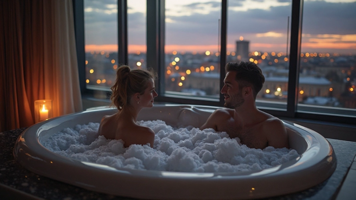 Hotel z jacuzzi w pokoju Warszawa