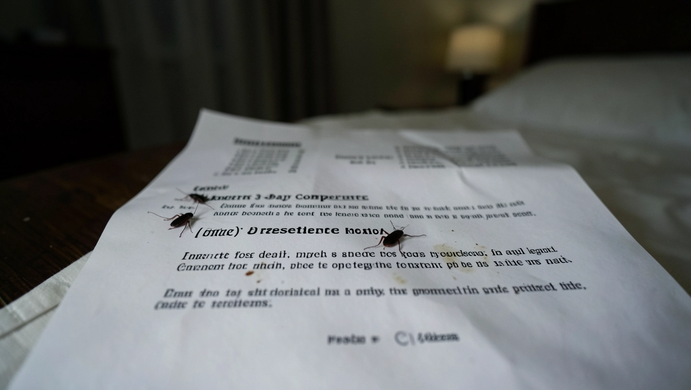 Reklamacja za karaluchy w hotelu do biura podróży