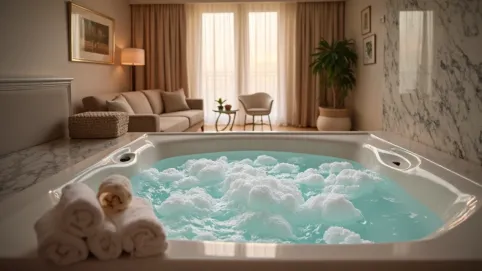 Hotel z jacuzzi w pokoju