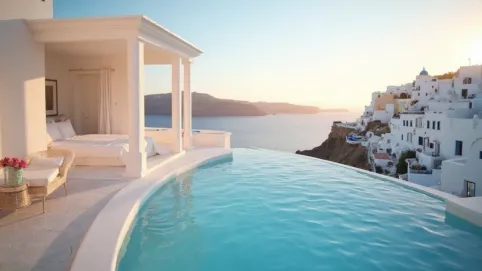 Hotel z prywatnym basenem w pokoju